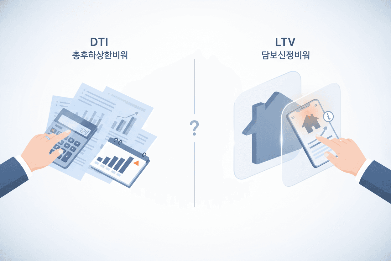 DTI 계산기 LTV 차이, 먼저 확인할 조건
